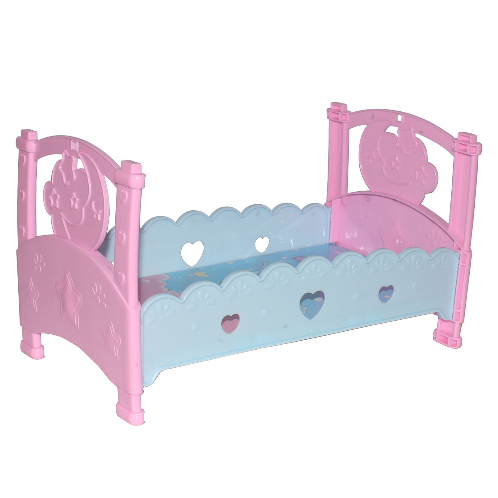 Pretend Play Toy Multifunctional Exquisite Plastic Furniture Model Baby Bed for Household