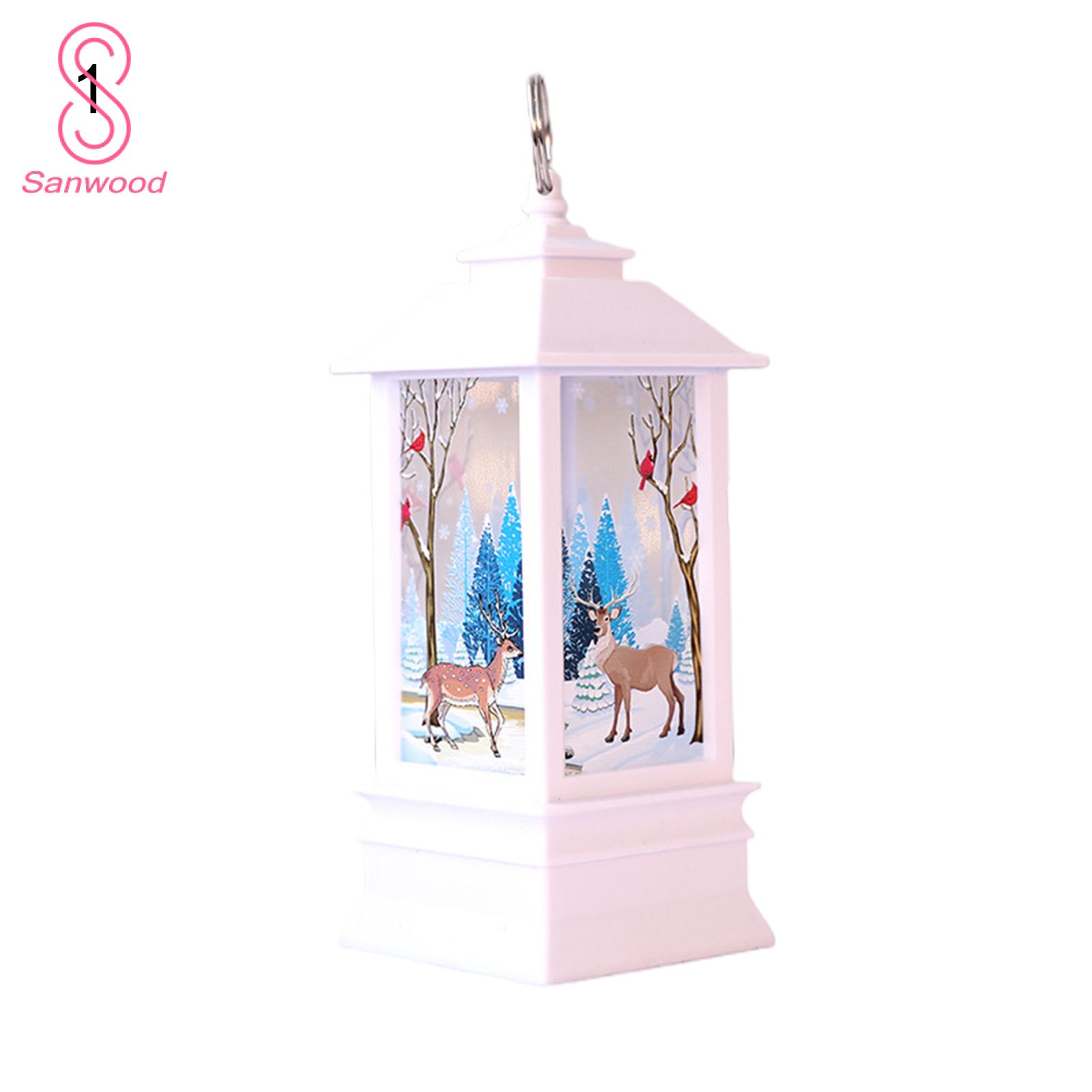 Christmas Storm Lantern Eye-catching Christmas Snowman Snow Globe Lantern