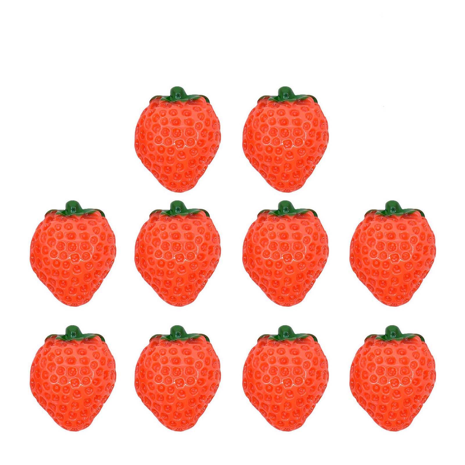 Strawberry Model Simulation Resin Strawberry DIY Dollhouse Decor