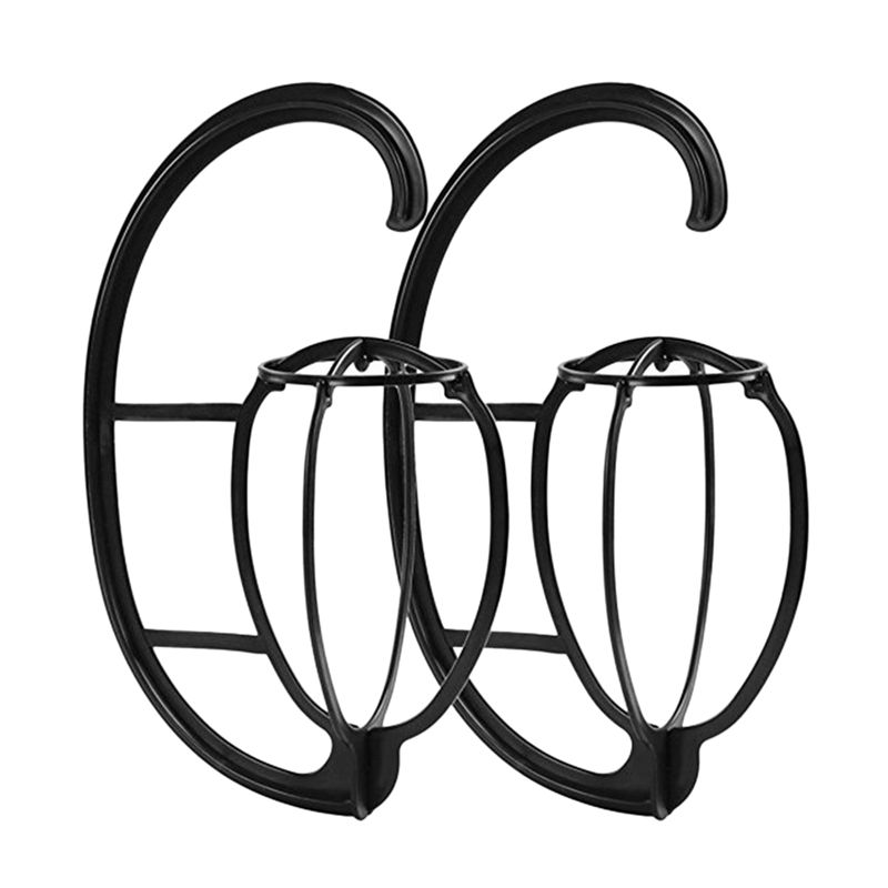 2 Pcs Wig Hanger, Collapsible Wig Holder, Wig Holder Stand Portable Wig Dryer Collapsible Wig Display Holder Tool-Black