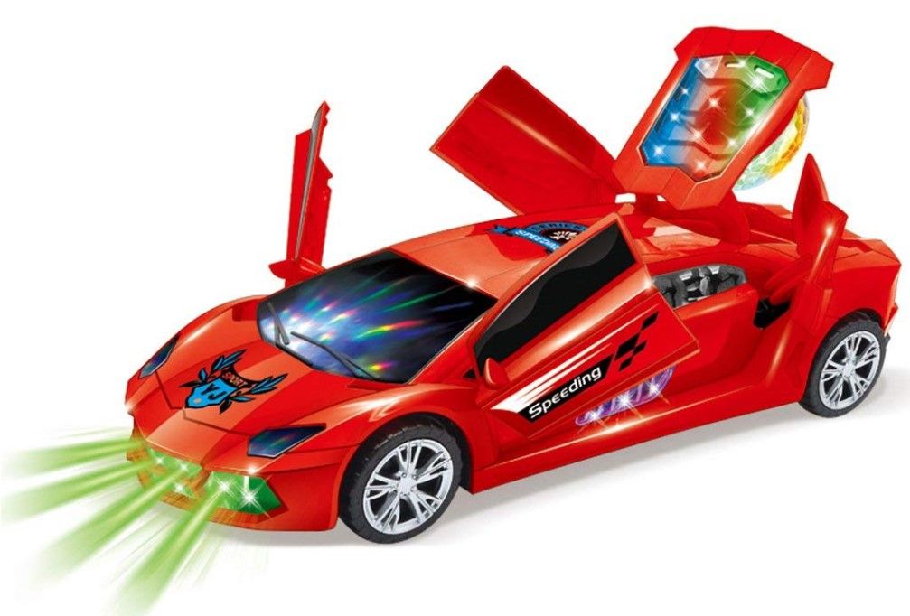 Super Car Toy  Car Toy for Kids with 360 Degree Rotation & Door Opening, Sound & Light Toys for Kids Boys & Girls