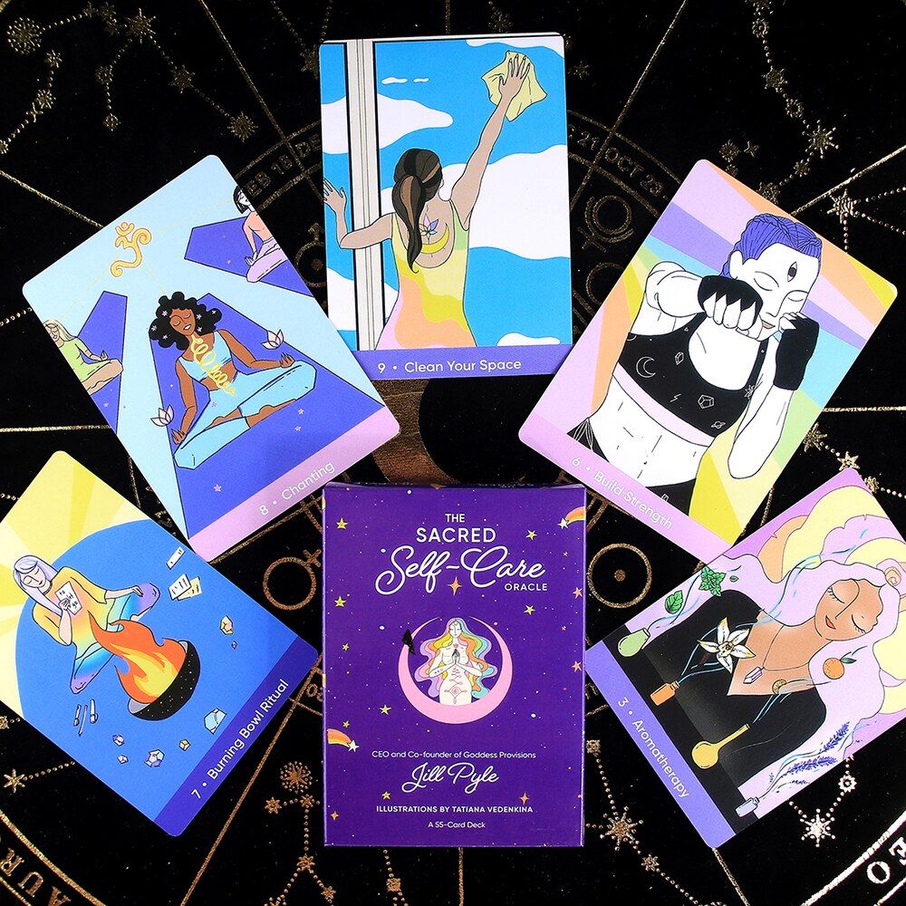 Tarot del Fuego Cards Tarot for Deck Oracles Guide Game Toy Fournier Tarot del Fuego por Ricardo Cavolo Baraja de Color Azul