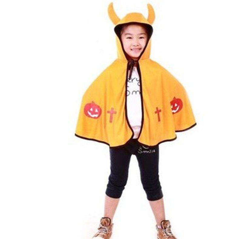 Halloween Products Cosplay Costume Props Children Show Devil Horns Cloak(null)