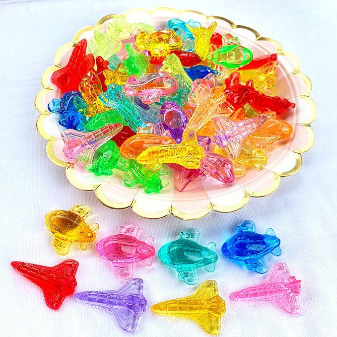 10pcs Plastic Gems Ice Grains Colorful Stones Children Kit Girl Toy Gift Arts Crafts Educational Learning Tools Toy for kids