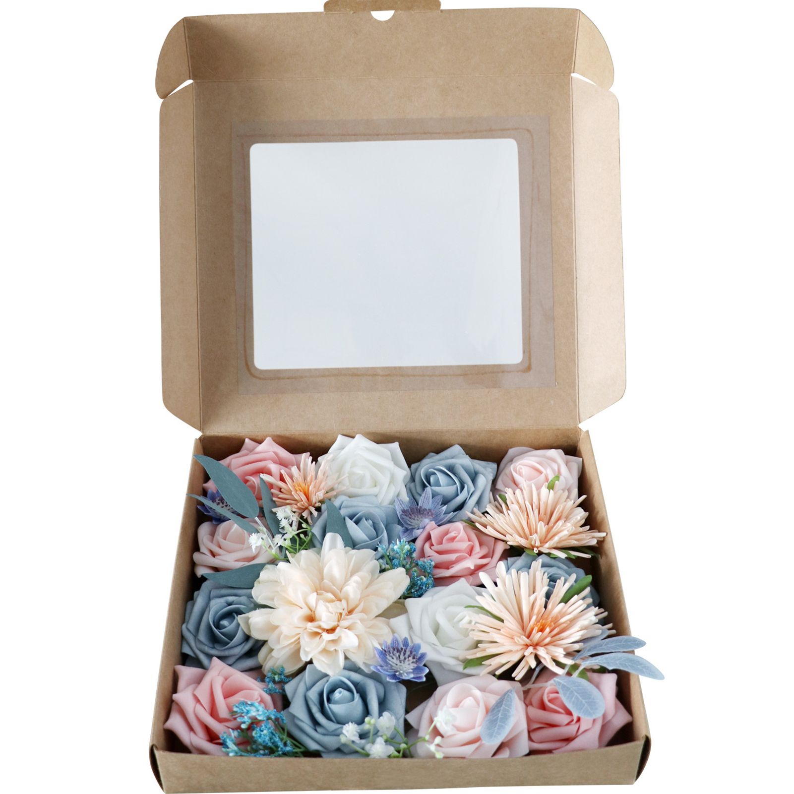 Fake Flower Eye-catching Wedding Party Simulation Rose Box