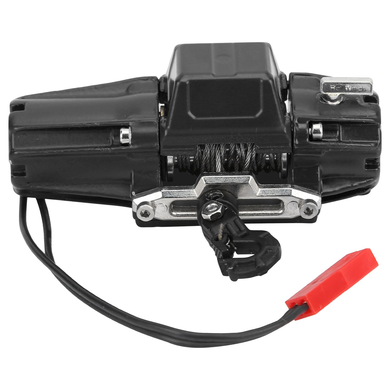 RC Single Motor Winch Professional Stable Practical Rotate Switch Design 1/10 for Climbing Car Bumper Installation Parts