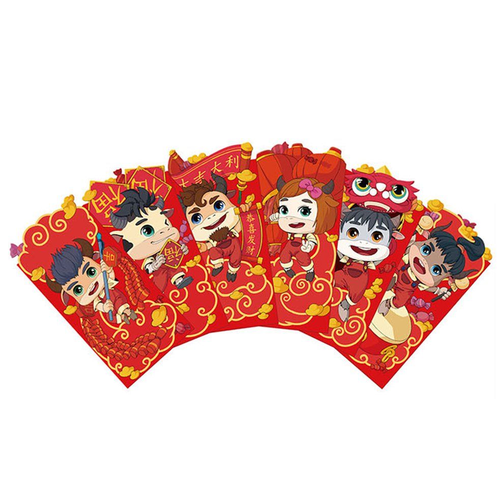 Spring Festival Red Envelope Cartoon Creative Three-dimensional Red Envelope