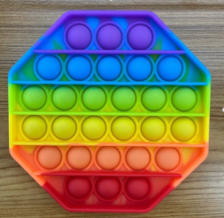 Big Pop Reliver Stress Toys Rainbow Push It Bubble Antistress Toys Adult Children Sensory Toy To Relieve Autism Toy Fidget Toy