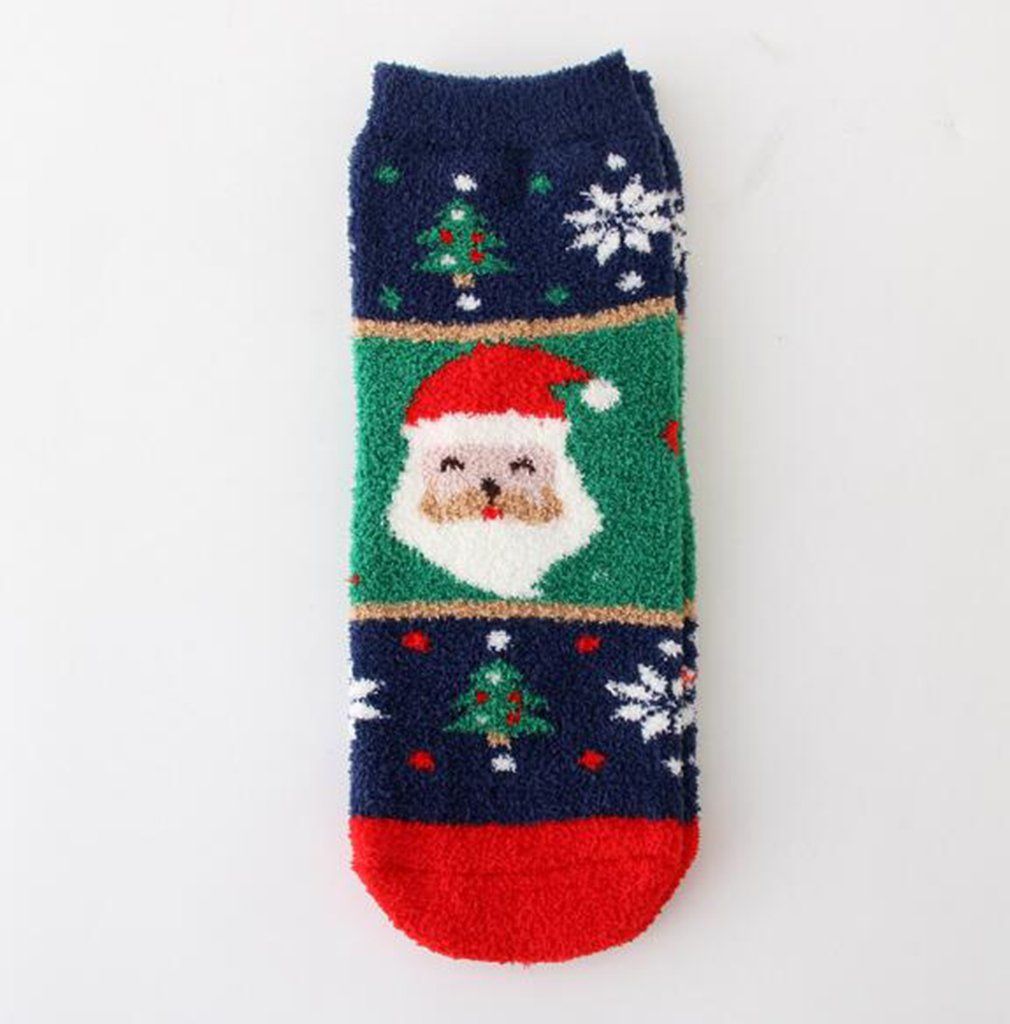 Thick Coral Velvet Christmas Stockings