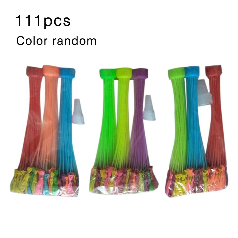 111 Pcs Multicolor Fast Fill Water Balloons Balloon Bombs For Summer Outdoor Multicolor