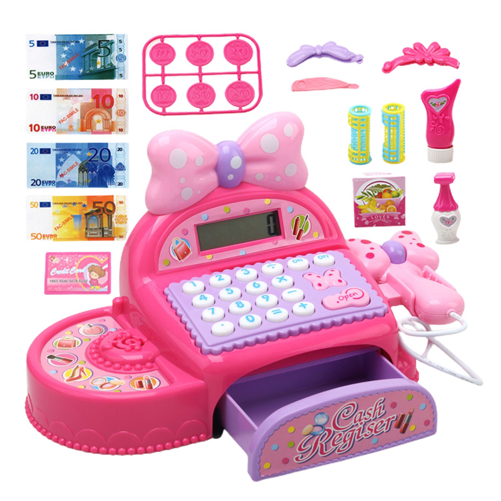 Role Play Toy Fully Equipped Simulation Cash Register Toy