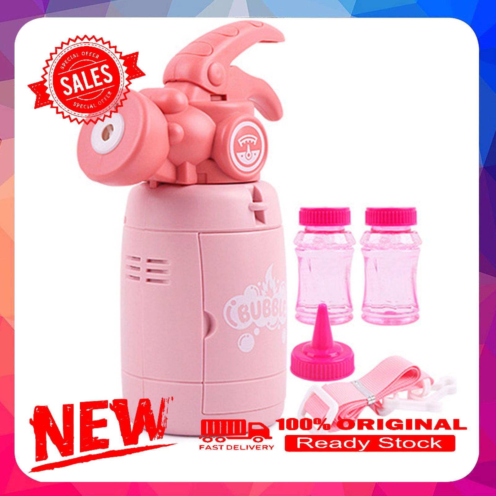 Big Bubble Toy Cute Novel Musical Extinguisher Bubble Toy for Kids