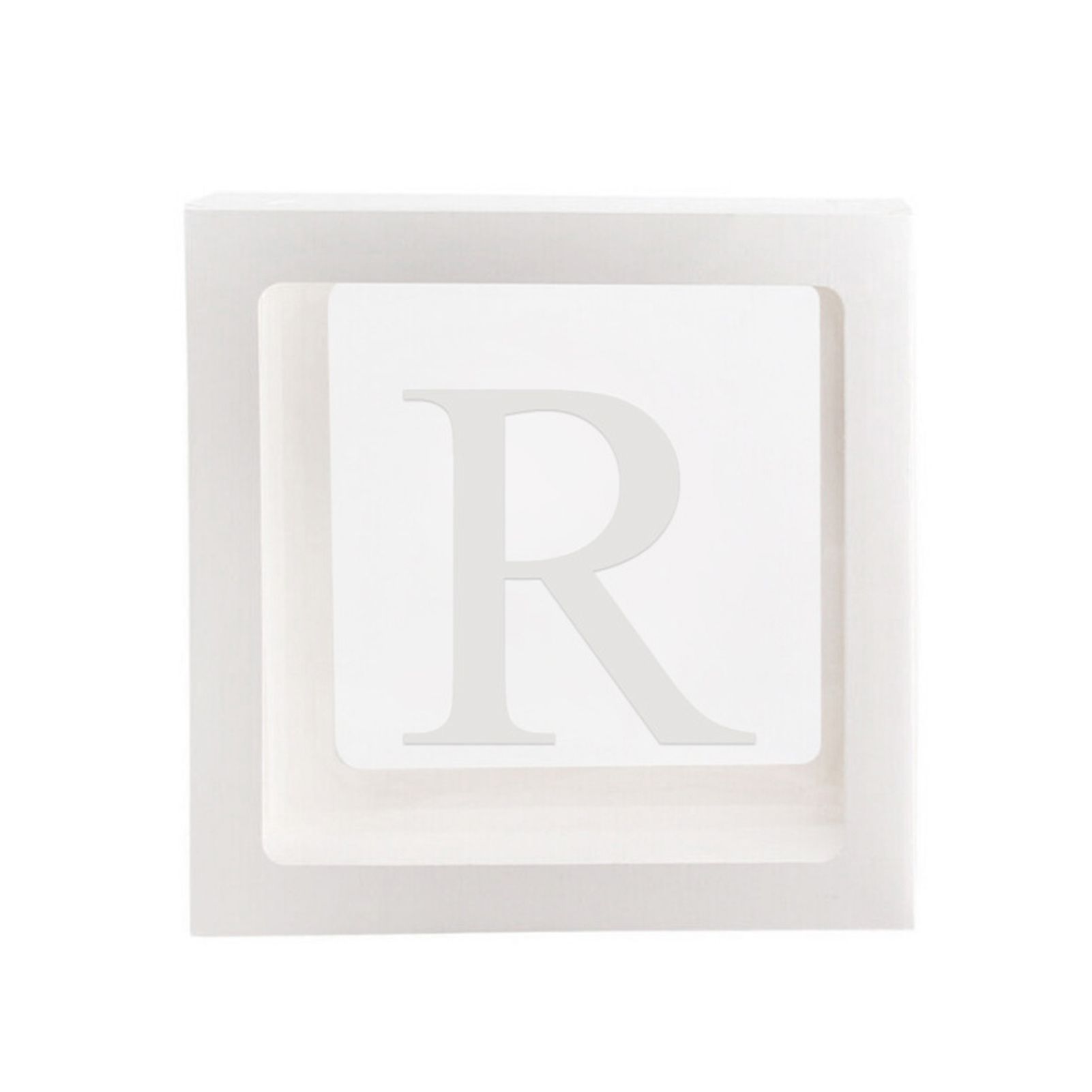 Balloon Box Exquisite Party Decor Baby Shower Supplies A-Z Letter Cardboard Cube Clear Box for Propose Marriage