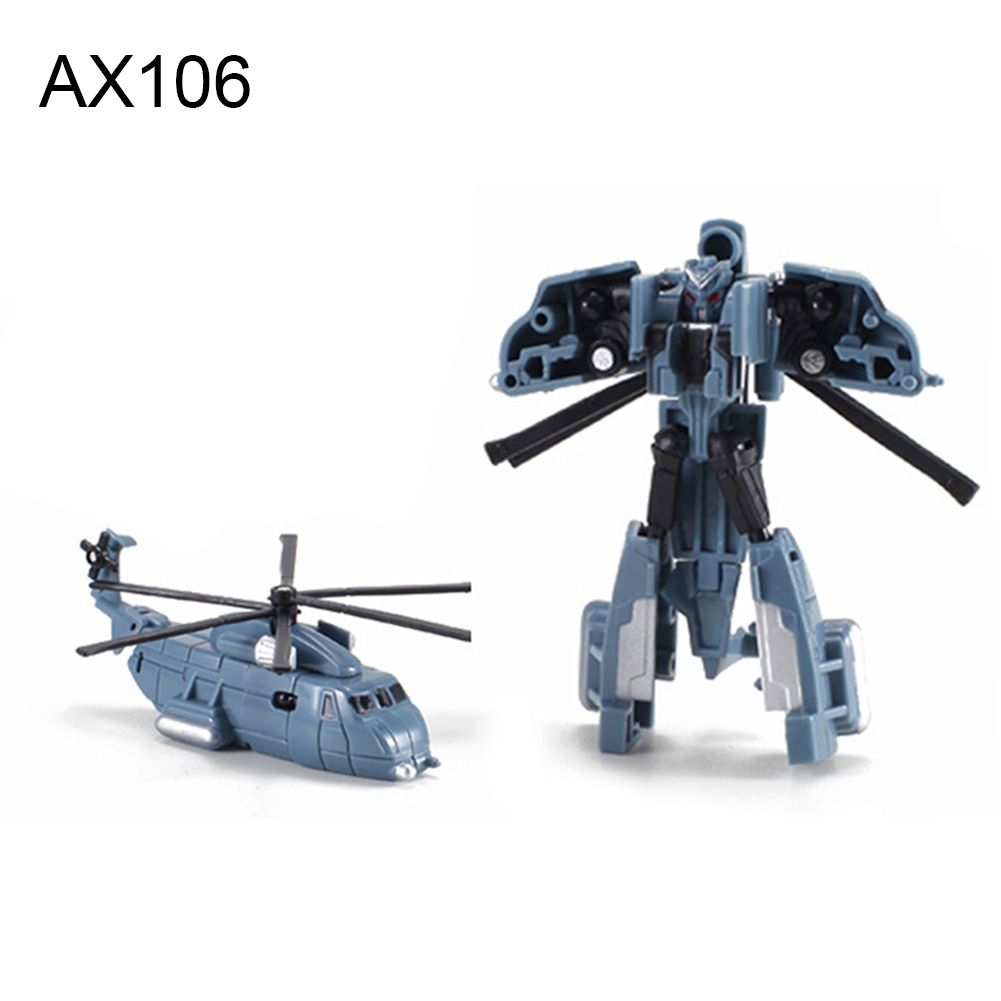 Green Mini Transformable Fighter Plane Car Model Deforming Robot Kids Toy Collectible