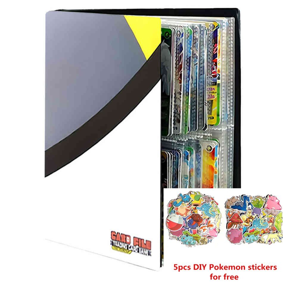 Mewtwo Pokemon Cards Album Book 240pcs Cartoon Anime Card DIY Collectors Loaded List Holder Capacity Binder Folder Toys