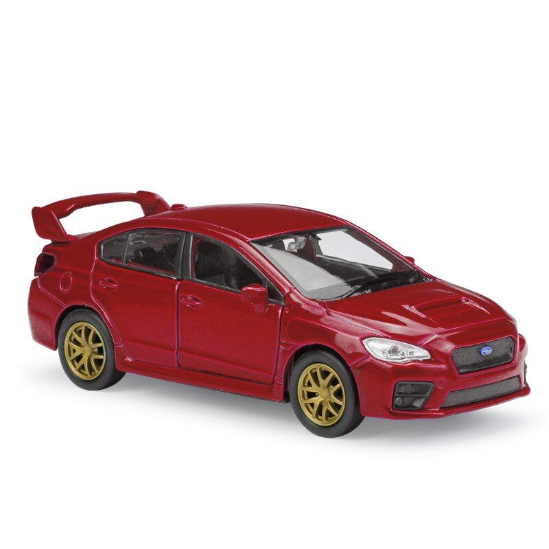 1:36 Welly Subaru WRX STI Alloy Toys Pull Back Diecast Model Car