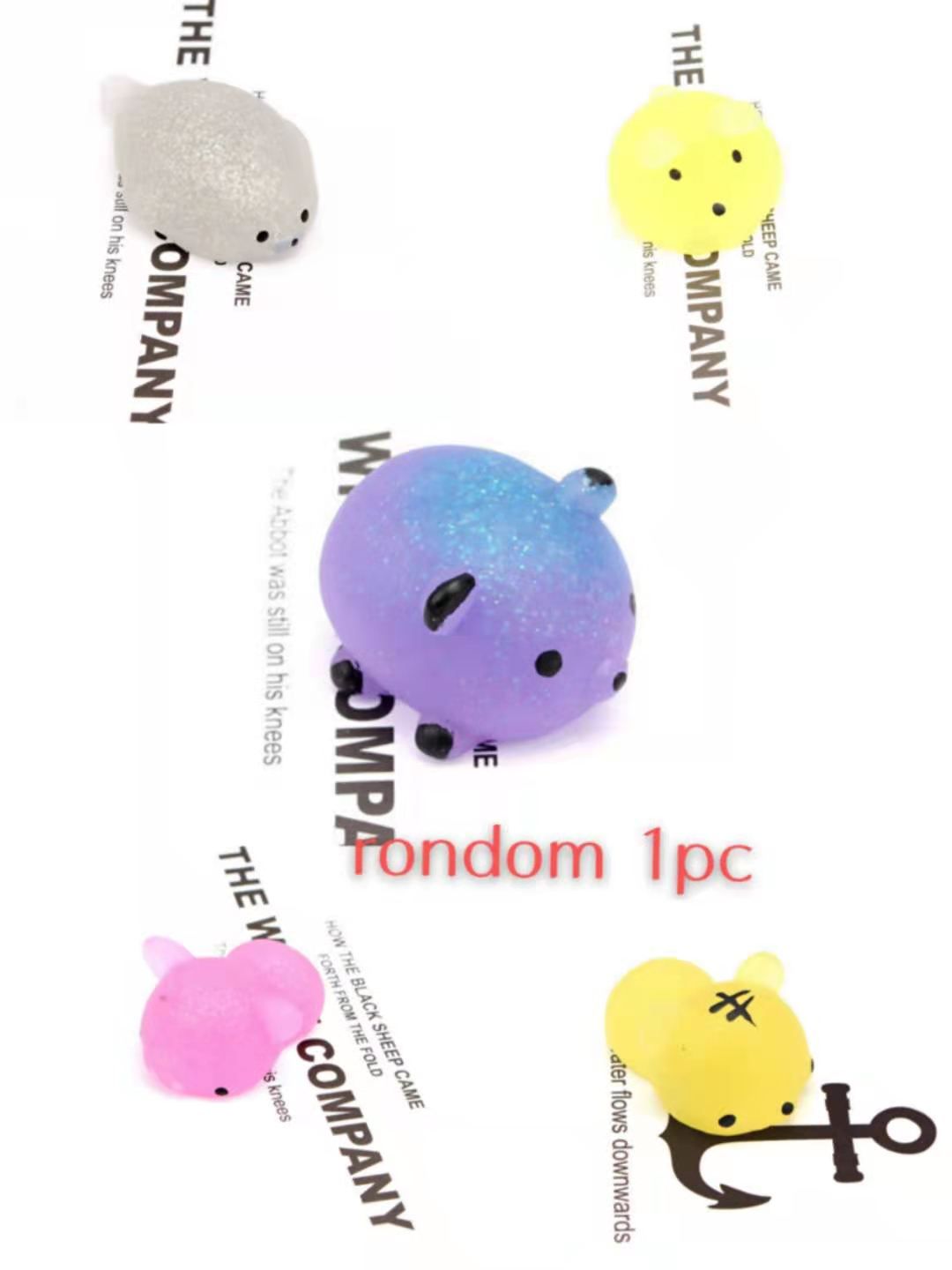 TOBEFU Mini Change Color Squishy Cute Cat Antistress Ball Squeeze Rising Soft Sticky Stress Relief Funny Gift Toys