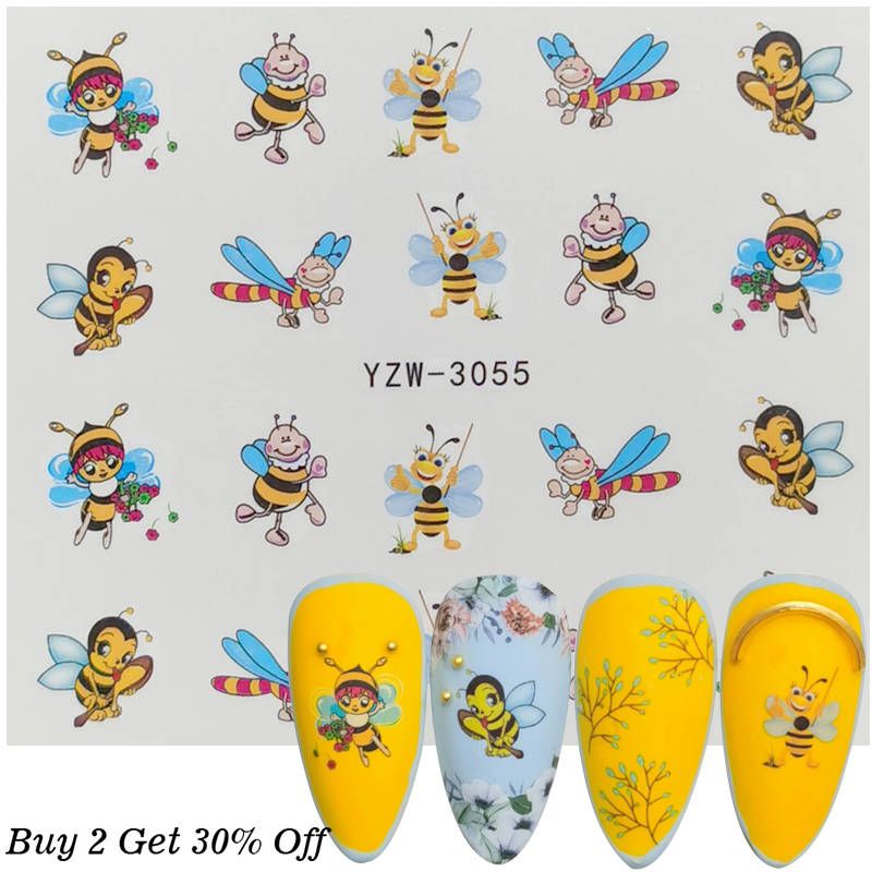2020  Arrivals Nail Sticker Ice Creams Cake Water Decal Accessories Summer Designs Manicure Slider Nail Art Transfer Sticker