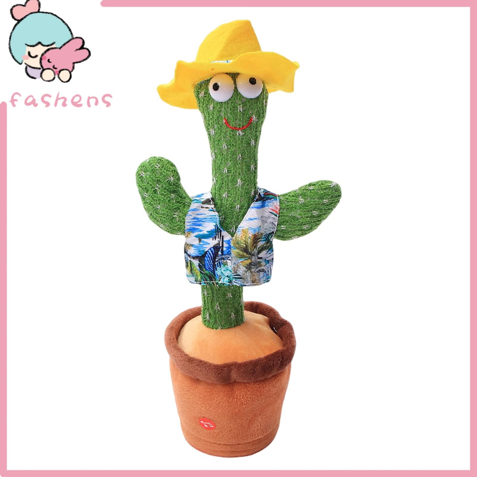 Plush Toy Funny Fial Expression Dancing Ctus Song Speaker ng Stuffed Toy