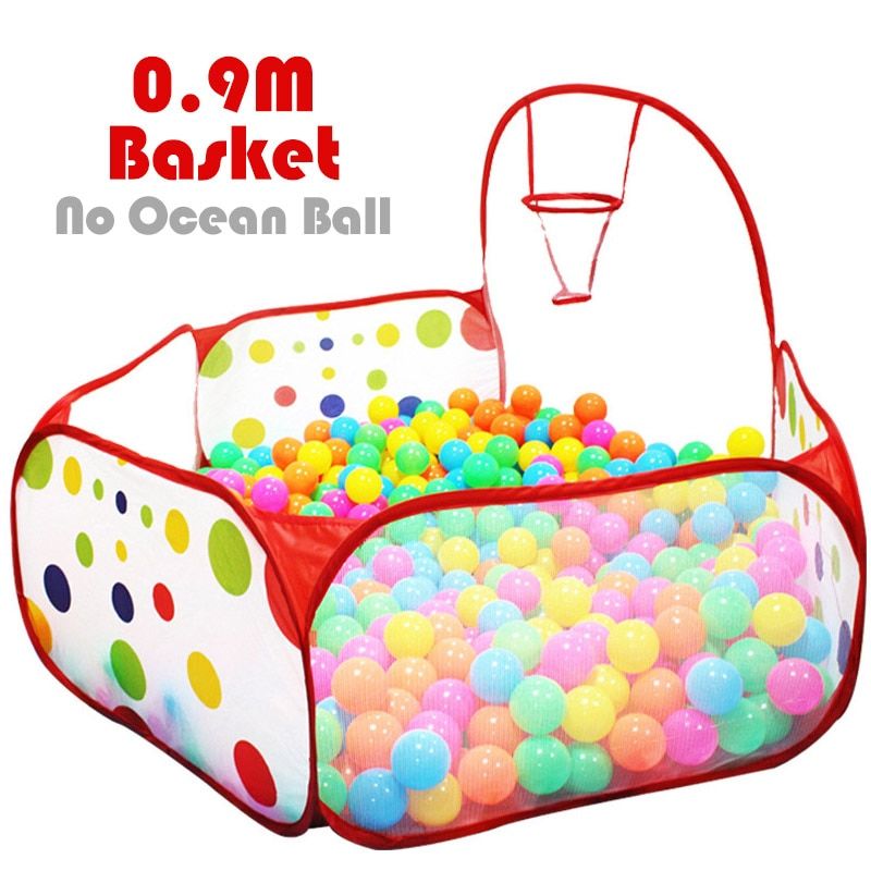 Ball Pool with Basket Children Toy Ocean Ball Pit Baby Playpen Tent Outdoor Toys for Children
