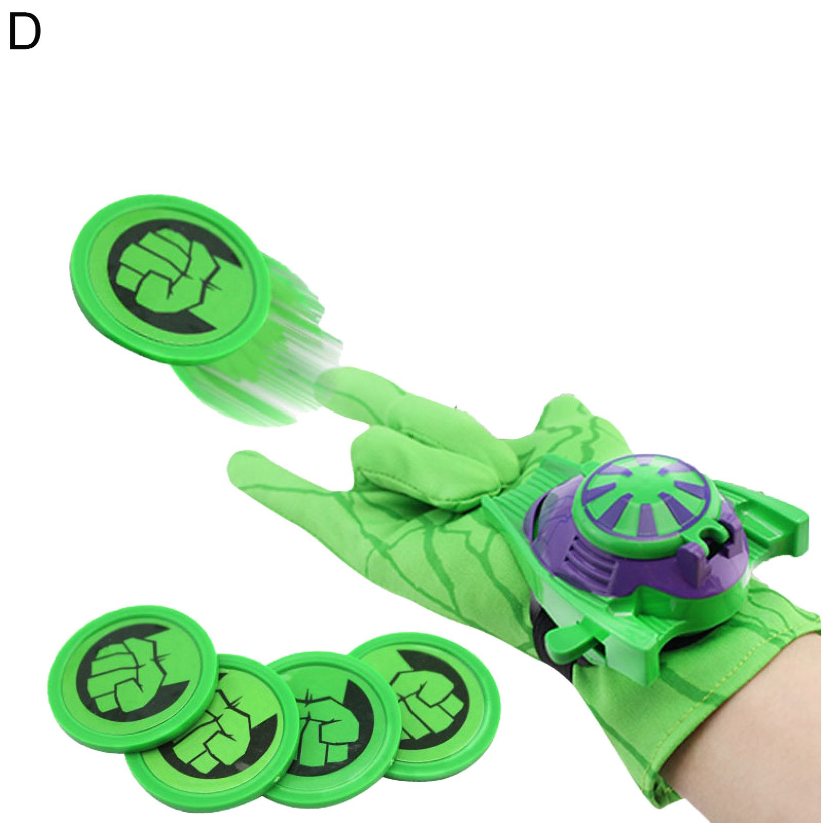 Launcher Gloves Bright Color Parent-children Interaction Plastic Hero Launcher Wrist Toy for Photo Props