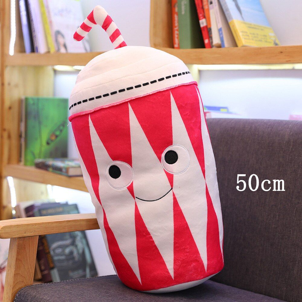 Cute Cartoon Plush Hamburger Ice Cream French Fries Toy Stuffed Food Popcorn Cake Pizza Pillow Children Toys Baby Birthday Gift
