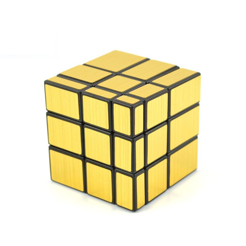 Puzzles Cubo Magico Mirror Block Cube Speed Hand Toys Solid Mini Magico Sensory Silver Cube Gold DD60MF