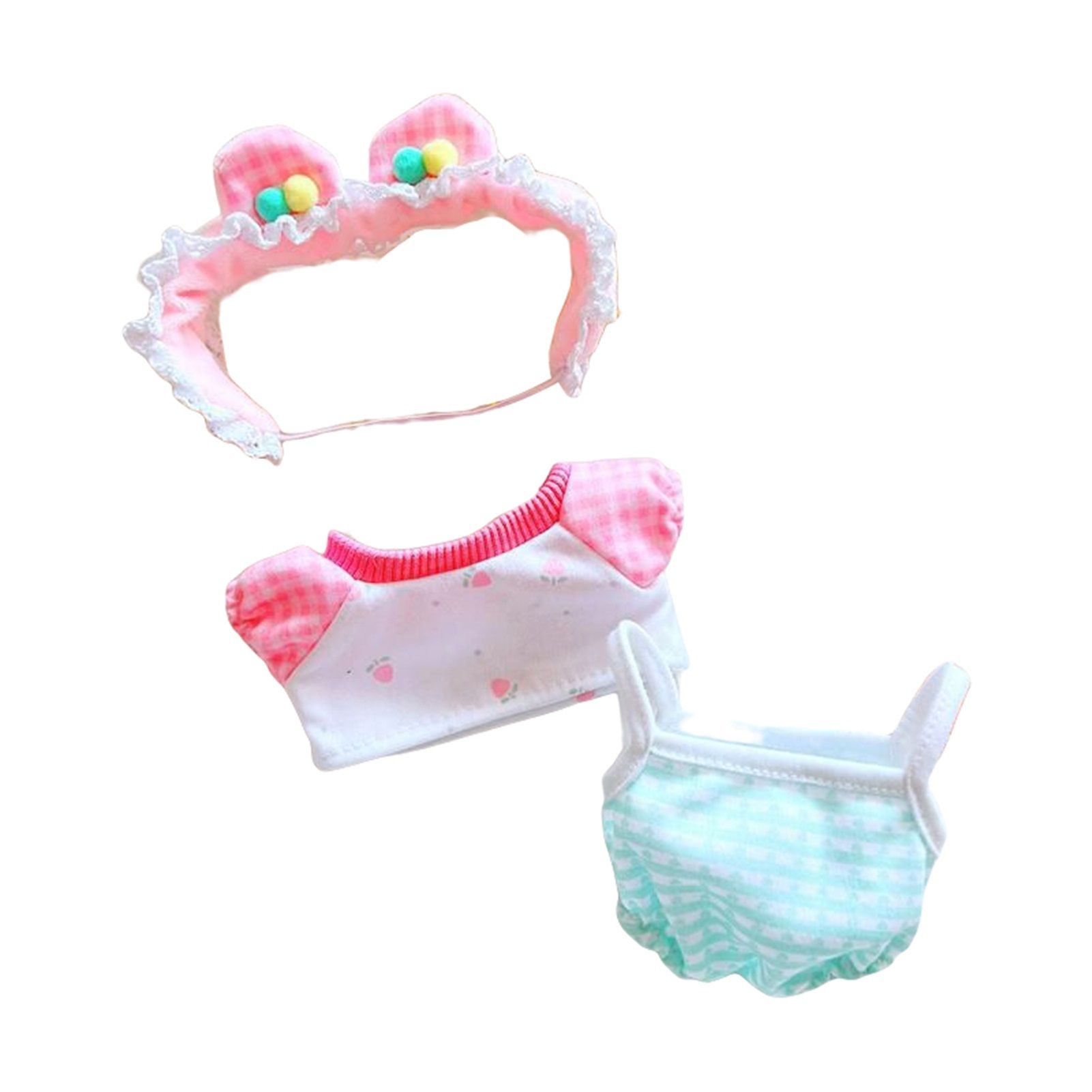Tulip Overalls Super Soft Doll Tulip Outfit Three-piece Set