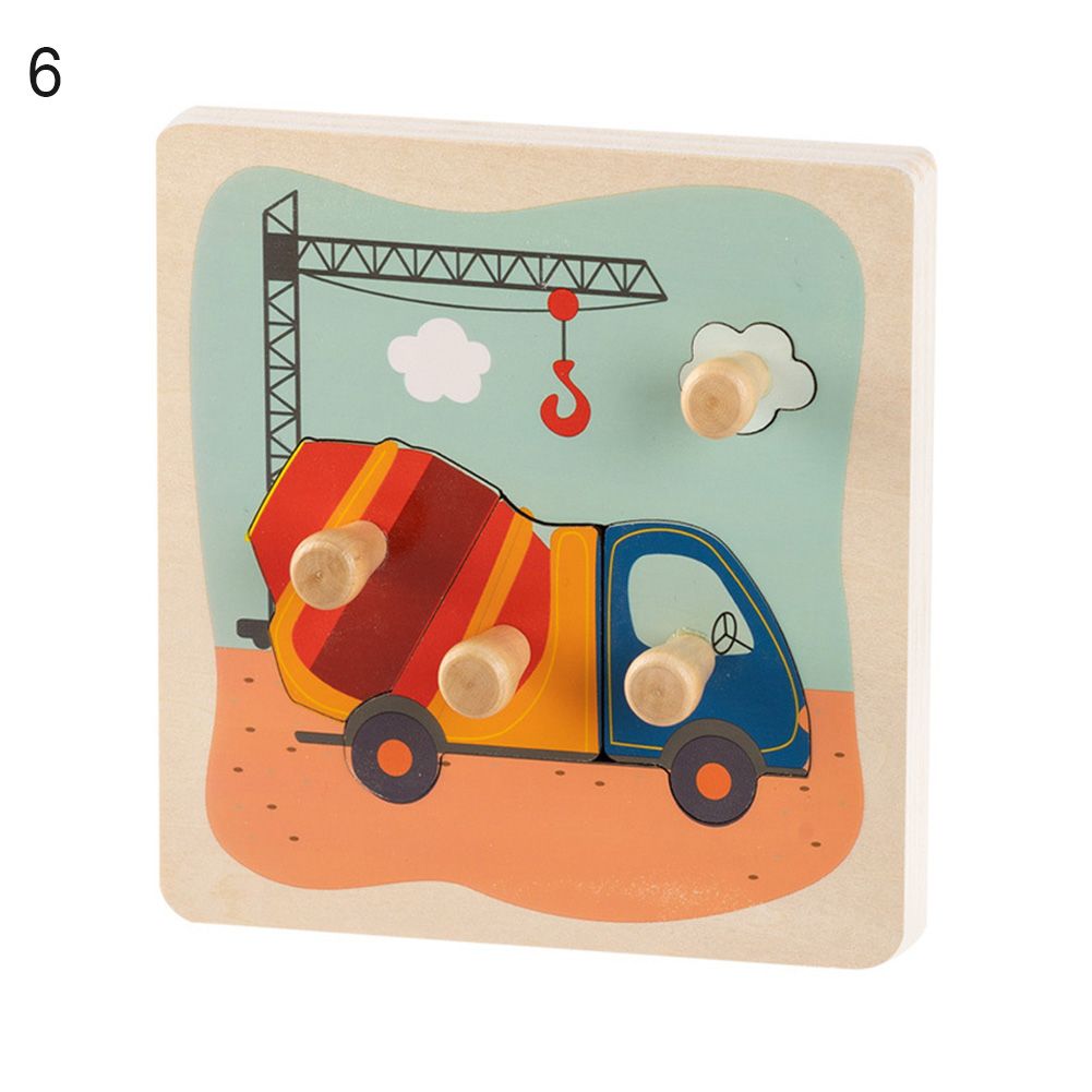Early Childhood Education Wooden Pegs Hand Grab Board Cognitive Puzzle Kids Toys