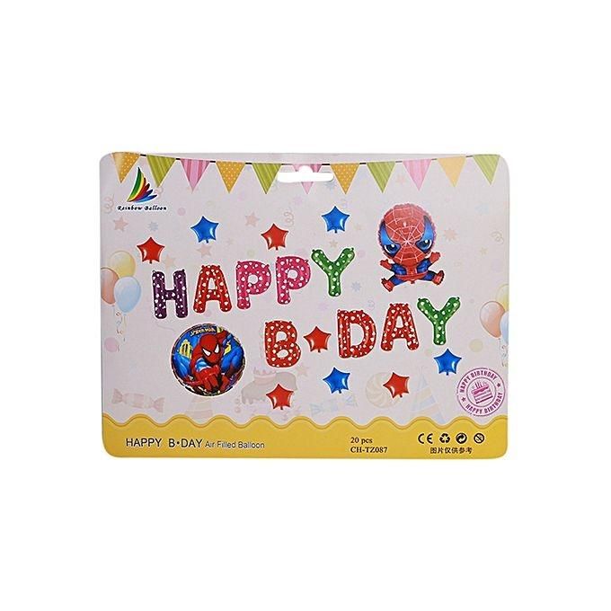 Birthday Balloon - White
