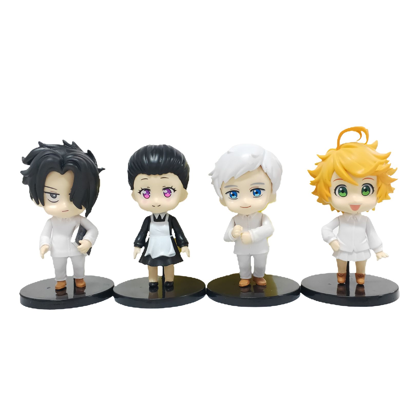 4Pcs Figure Model Anime The Promised Neverland Action Simulation PVC Creative Miniature Display Mold Kids Gift