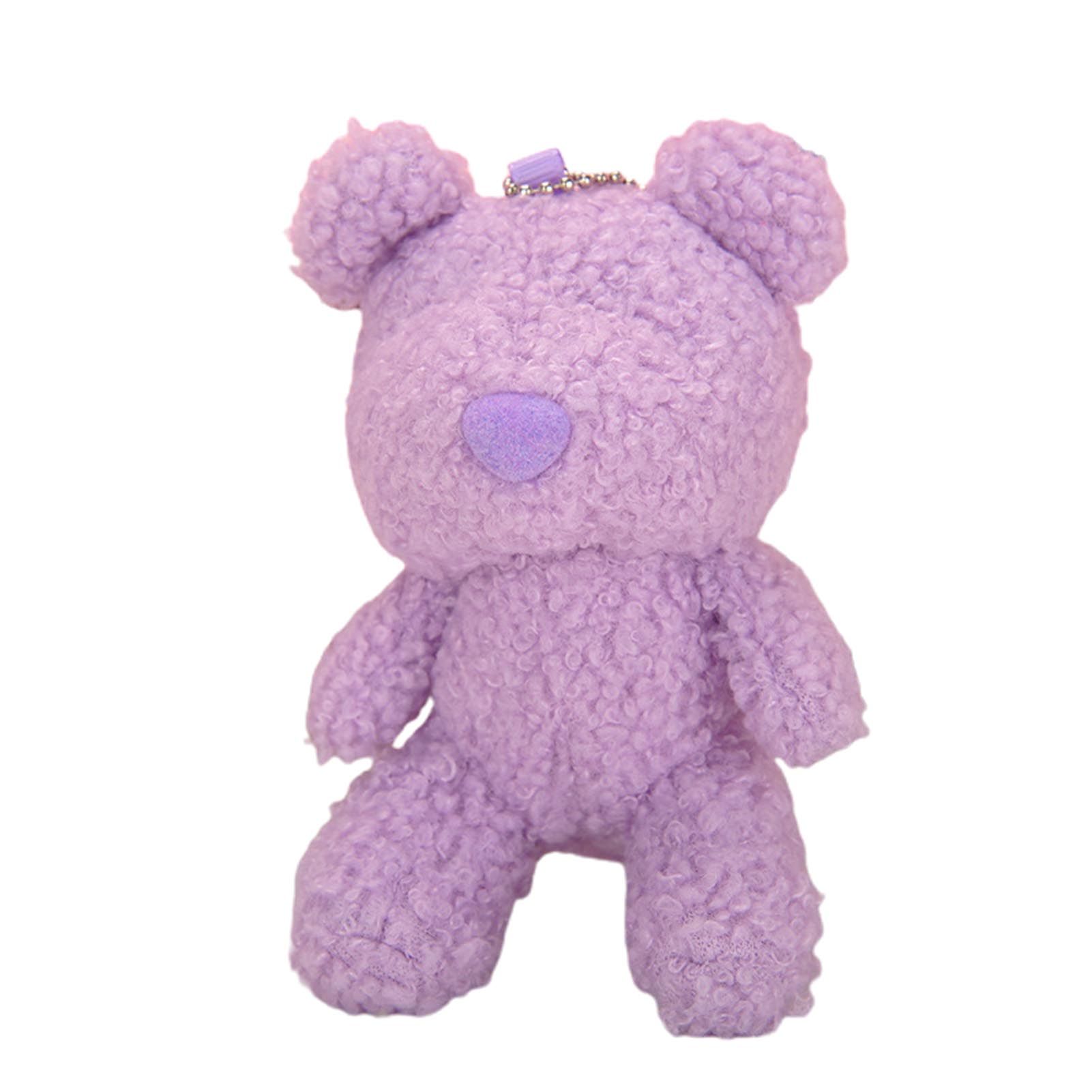 Stuffed Doll Freestanding Vivid Appearance Cartoon Bear Plush Pendant