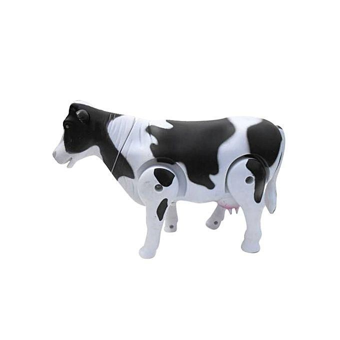 Battery Operated Milk Cow Toy - Black and White