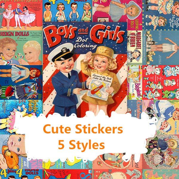 18PCS Medieval boy and girl Stickers Crafts And Scrapbooking stickers kids toys book Decorative sticker DIY Stationery