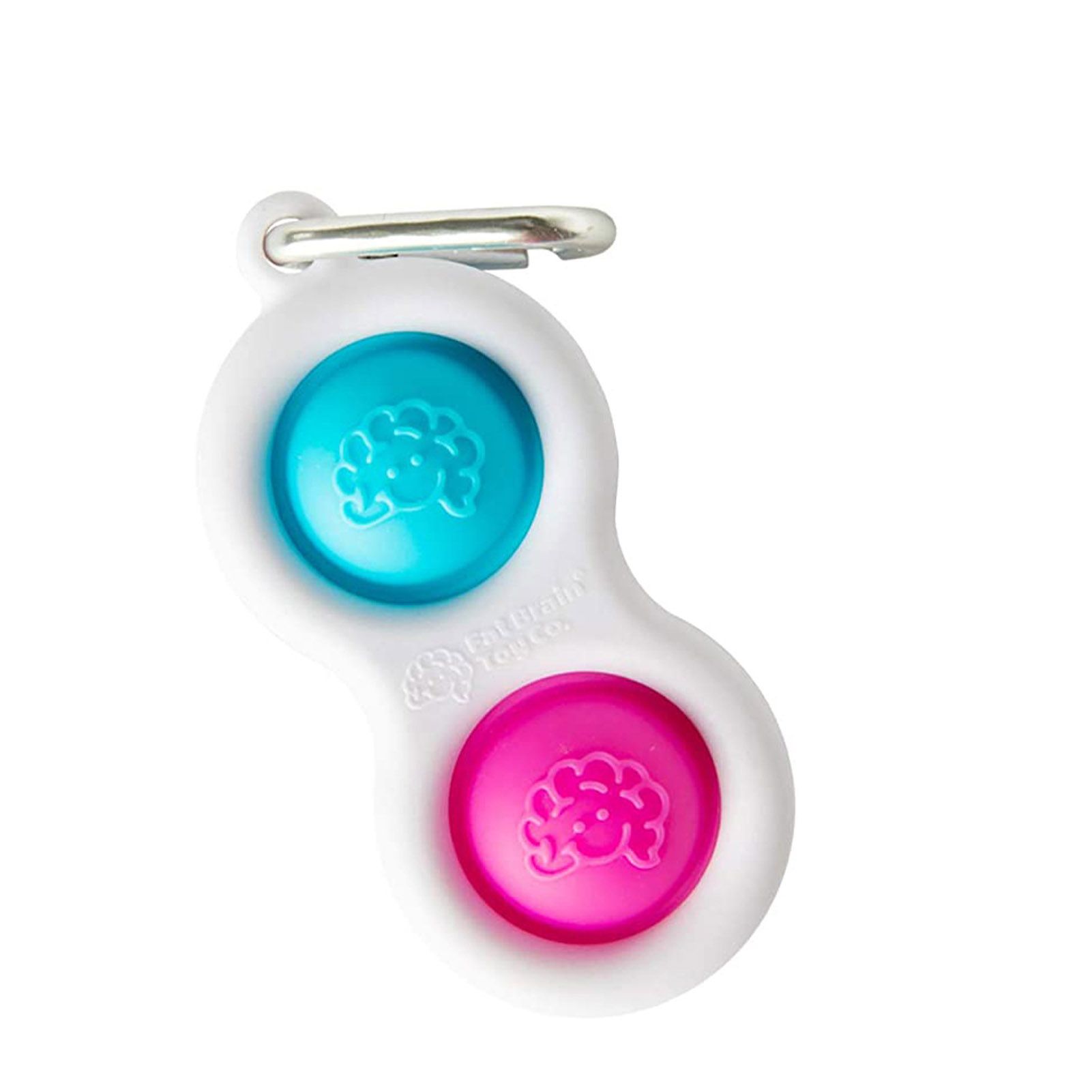 Fat Brain Dimple Keychain Durable Funny Colorful Fidget Pop It Keychain for Home