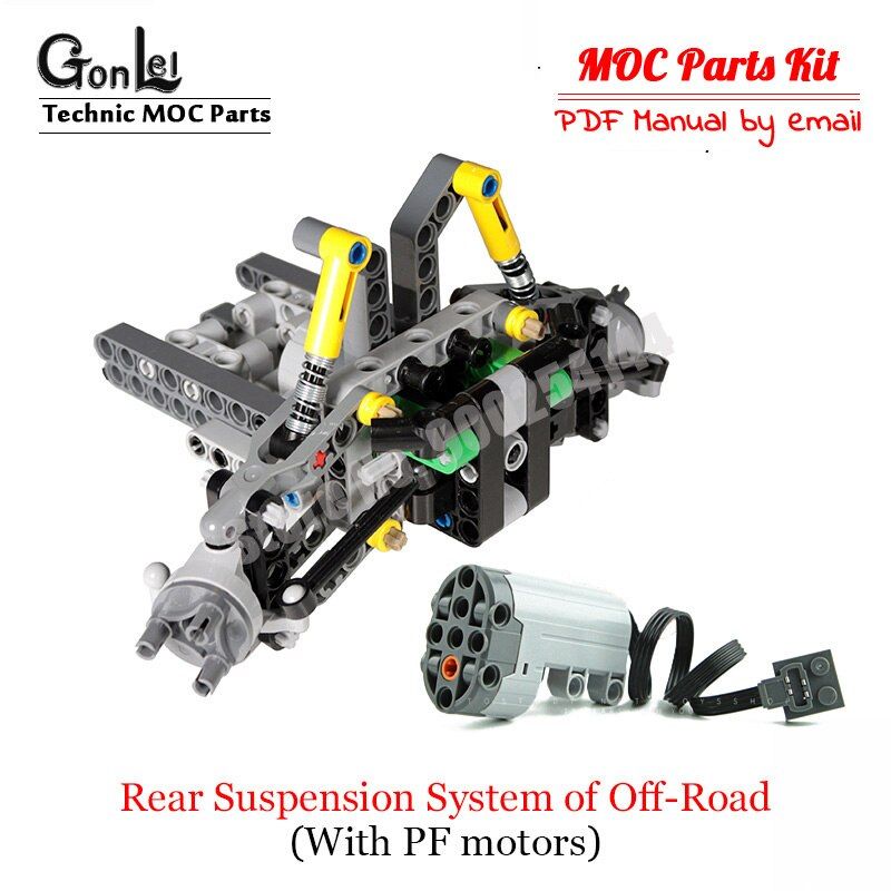 NEW MOC Steering chassis independent wheel suspension mini fake V8 engine Speed gearbox Compatib with Technic for Off-Road