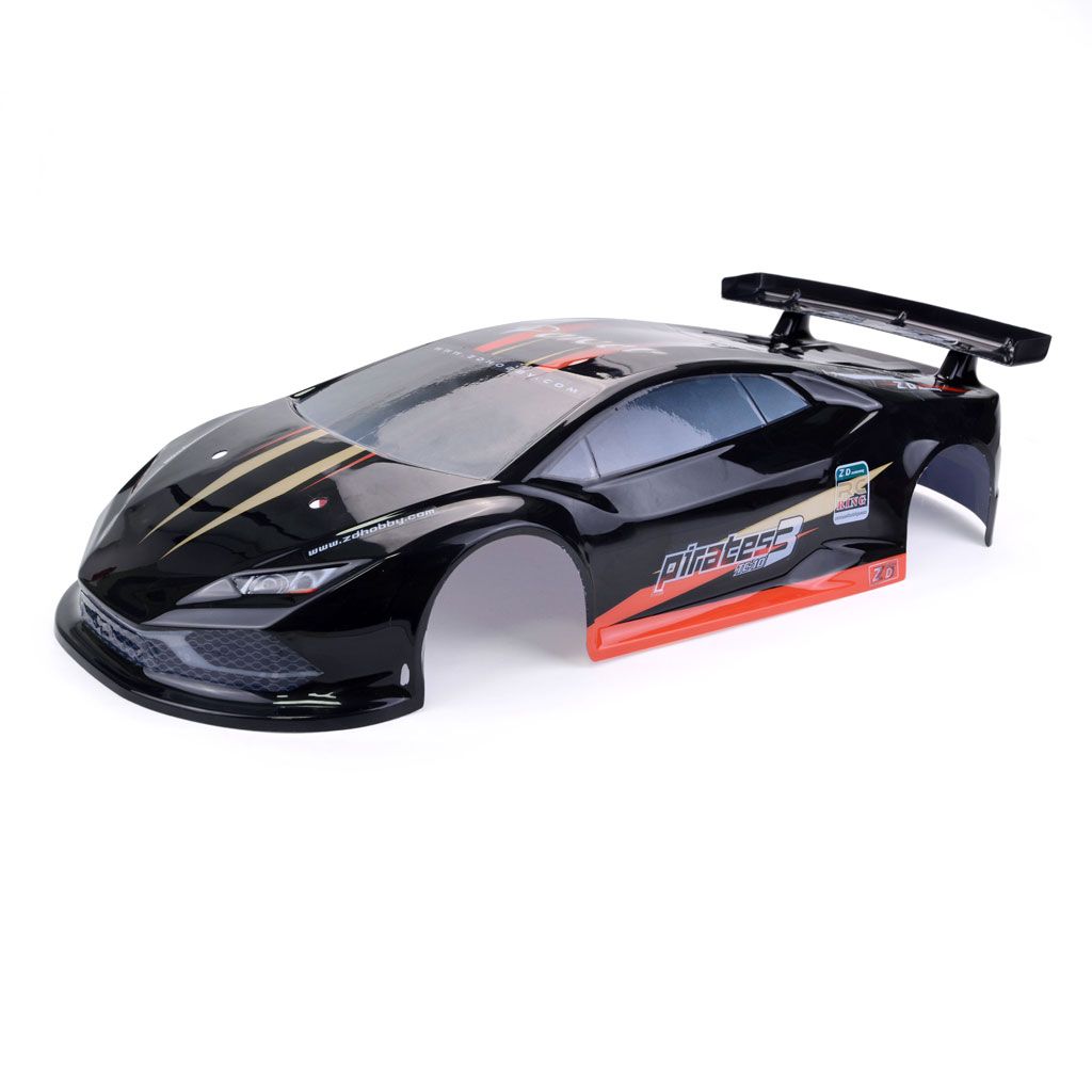 1/10 RC Drift Car On-Road Car Shell Body for LRP Yokomo Touring Car Tamiya HPI Kyosho HSP Redcat FS ACME ZD Racing Cars,Black