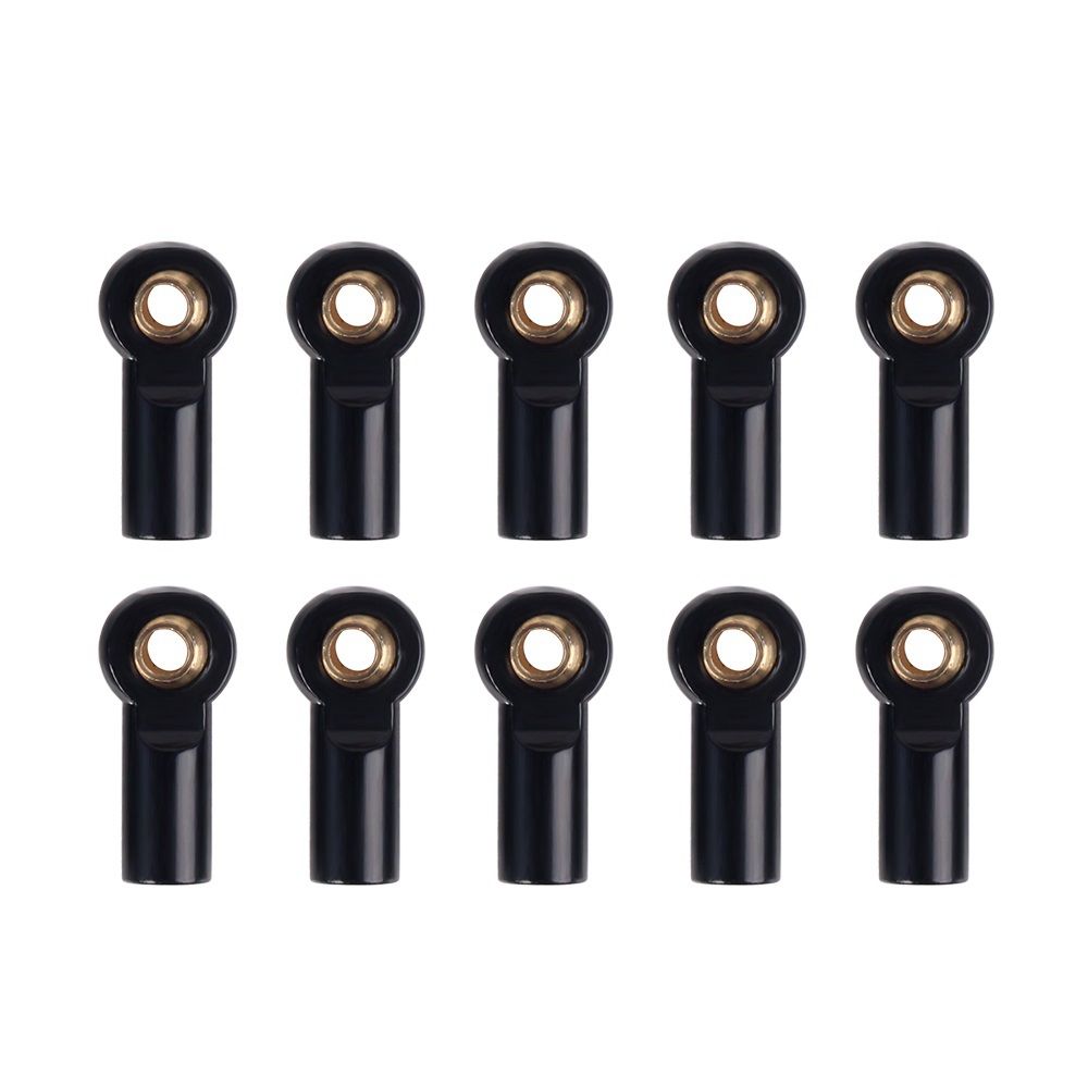 20Pcs Metal M3 Link Tie Rod End Ball Joint for 1/10 Rc Car Crawler Axial Scx10 D90 D110 - 10Pcs Black & 10Pcs Silver ， M3 ball joint