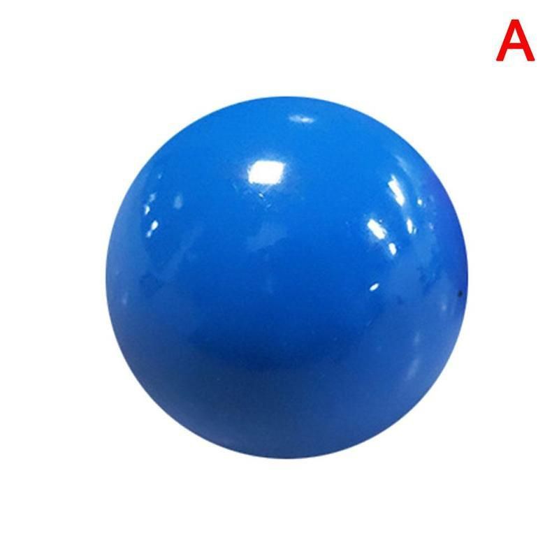 1pc Creative Sticky Wall Ball Decompression Toy 4.5cm Stick Target Ball Squeeze Stress Relief Toy Soft Self-adhesive Sticky Ball
