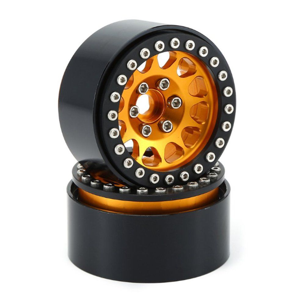 4PCS 1.9 Metal Beadlock Wheel Rim For 1:10 RC Crawler Traxxas Hsp Redcat
