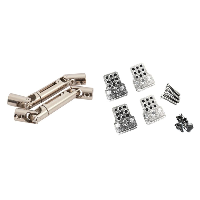 Crawler Car Metal Driving Shaft Part Bottom Rc Truck with 4Pcs RC Car Metal Shock Tower Bracket Kits