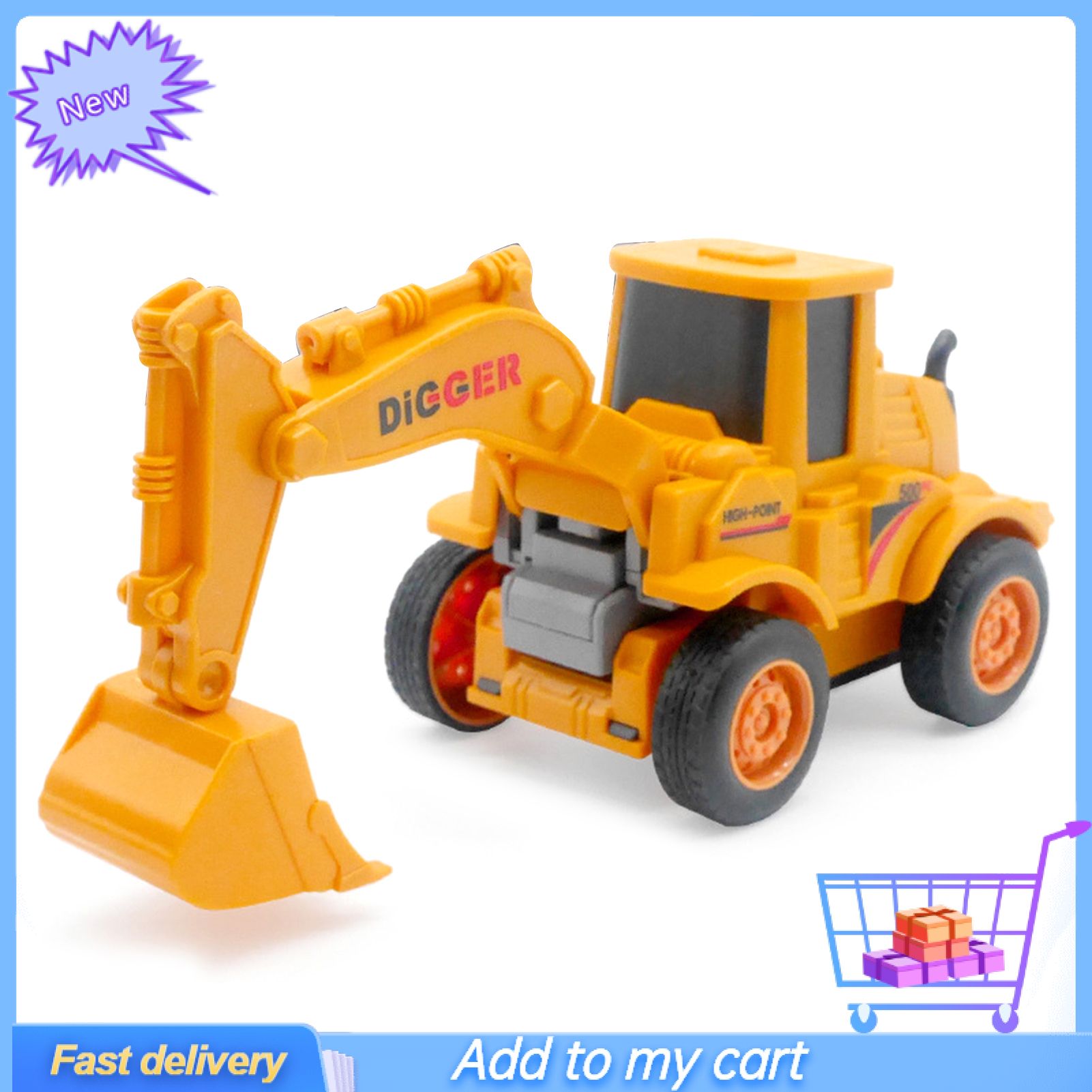 Kids Boys Bulldozer Transforming Construction Vehicle Model Children Gifts Toy