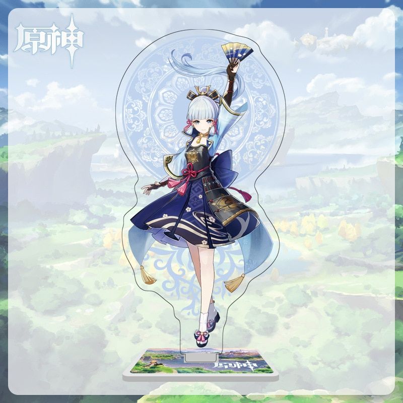 Genshin Impact Anime Figure Acrylic Stand Model Toy Hutao Xiao Gorou Thoma Kazuha Ayaka Action Figures Desk Decoration Xmas Gift