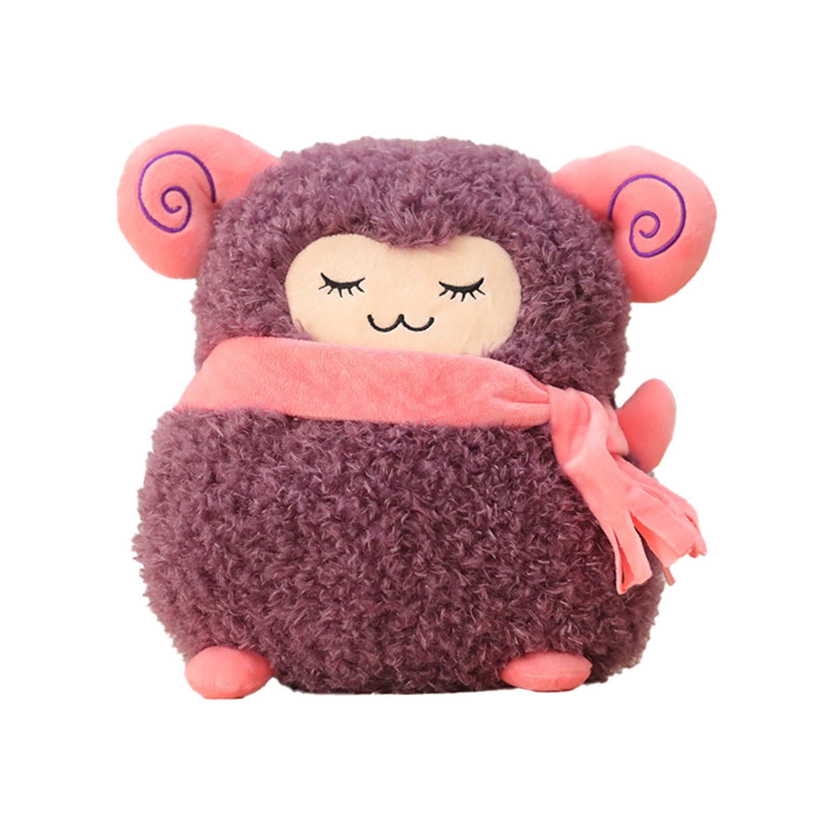 Plush Hand Warmer Wear Resistant Cute Portable Thick Sheep Hand Warmer Pillow for Girls