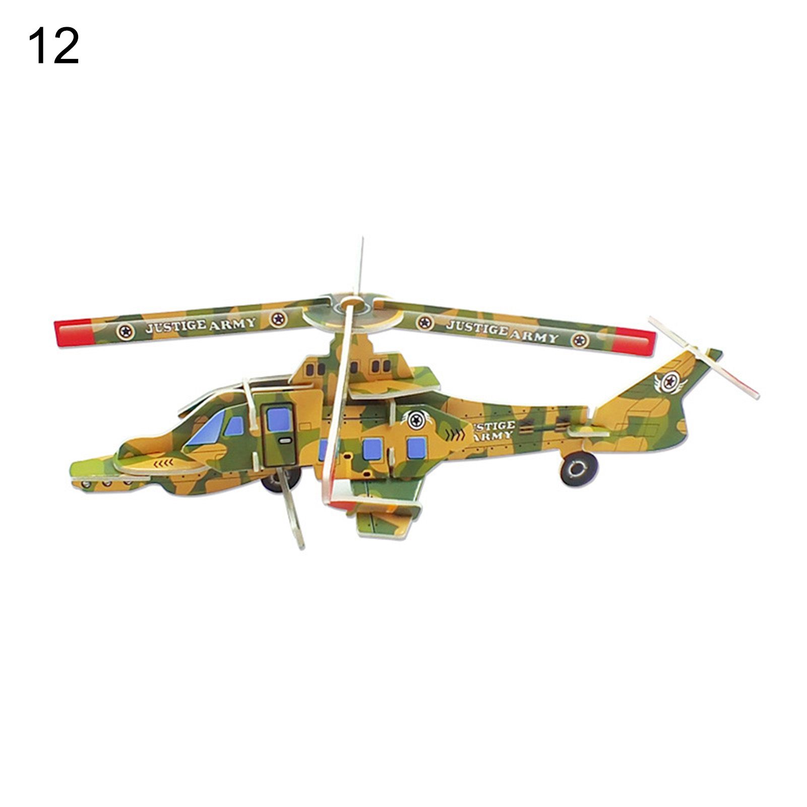 Motorcycle Jigsaw Self-assembling Educational Paper Creative Airplane Puzzle for Children