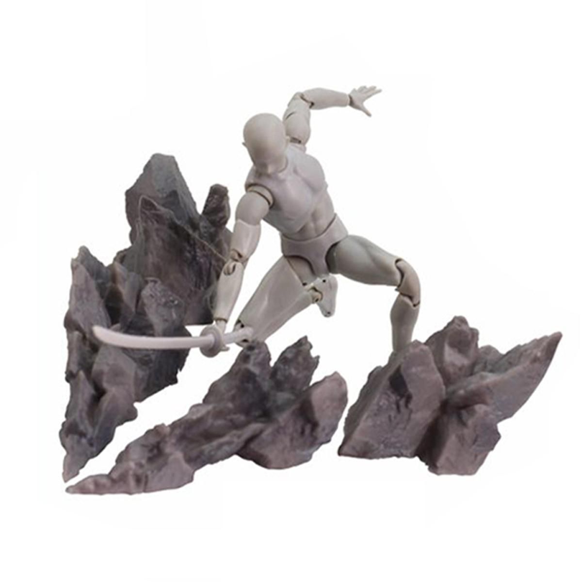 Global collection---5PCS/SET Tamashii Effect Impact Grey Fix Saint Seiya Dragonball Soul Figure