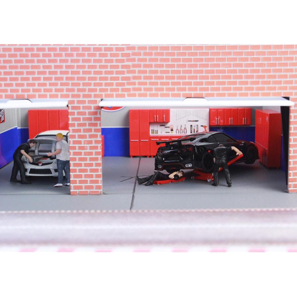 1:64 Racing Race   Auto Repairman 5 person Pit Crew Model Kit Scene Choice