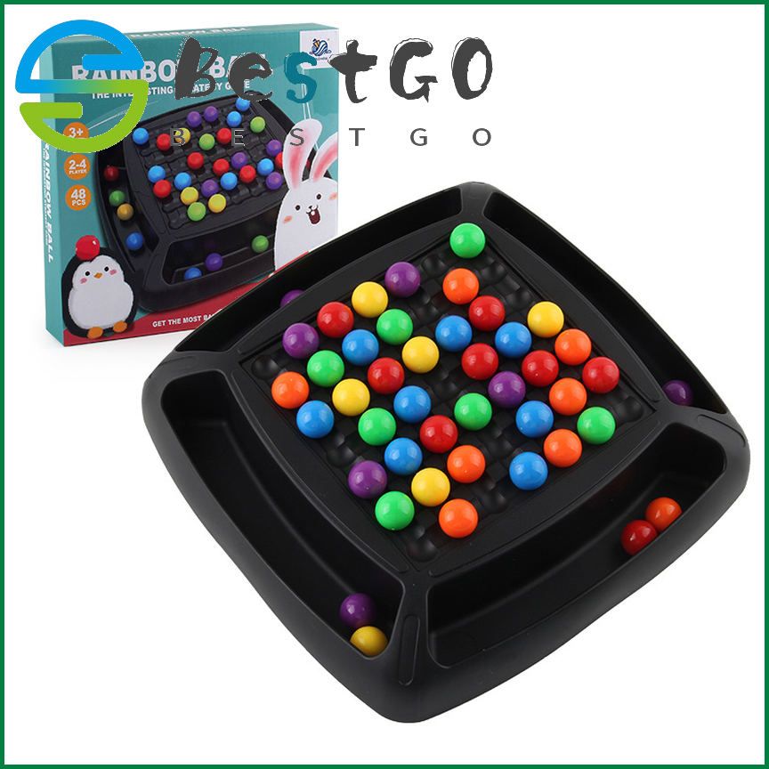 Children's rainbow ball elimination music pair touch early education tabletop game chess parent-child interactive toys