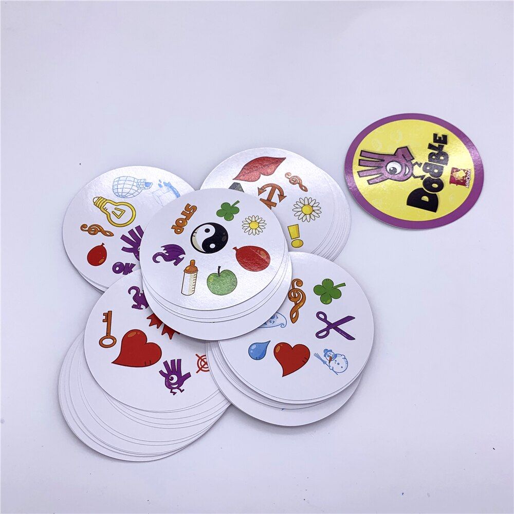 Christmas Holiday Board games spot it dobble cards table Board Game For adults children family party game Metal Tin Box toys