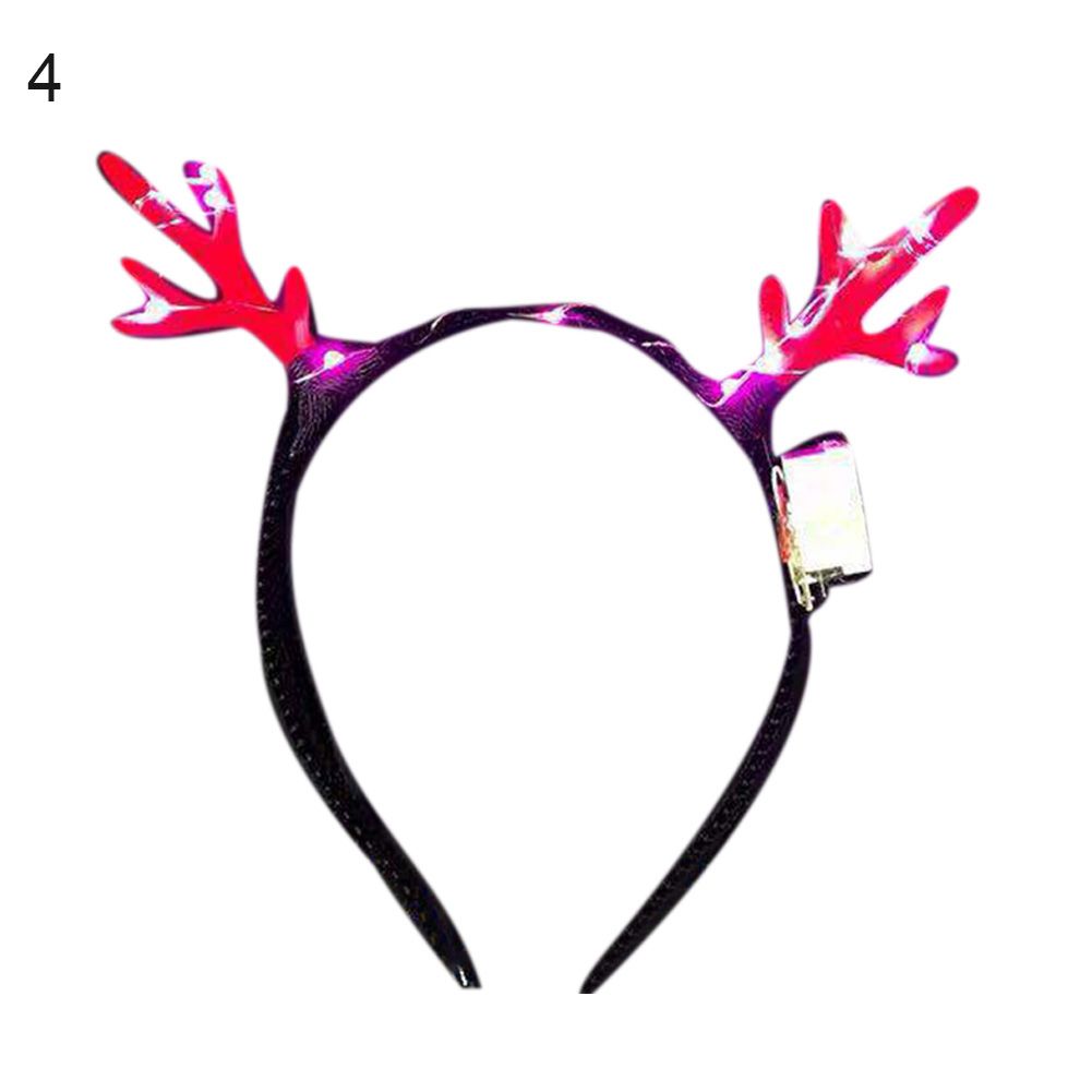 Lengthened Golden Silk Rabbit Cat Ears Headband with LED Light Christmas Decor